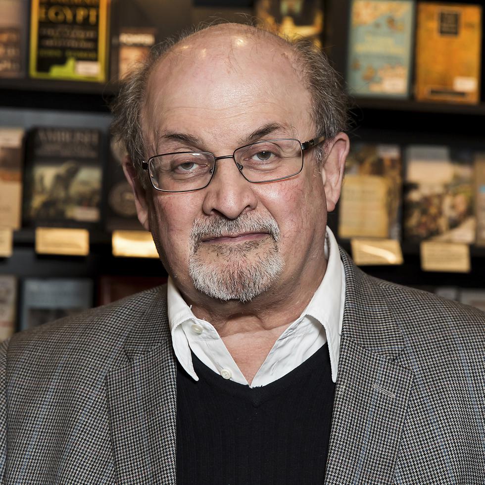 FILE - Author Salman Rushdie appears at a signing for his book "Home" in London on June 6, 2017. Rushdie was attacked while giving a lecture in western New York. An Associated Press reporter witnessed a man storm the stage Friday at the Chautauqua Institution as Rushdie was being introduced.  (Photo by Grant Pollard/Invision/AP, File)
