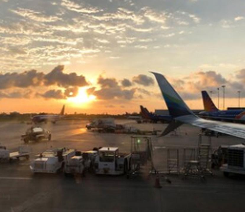 Vista del aeropuerto internacional de Fort Lauderdale. (Shutterstock)