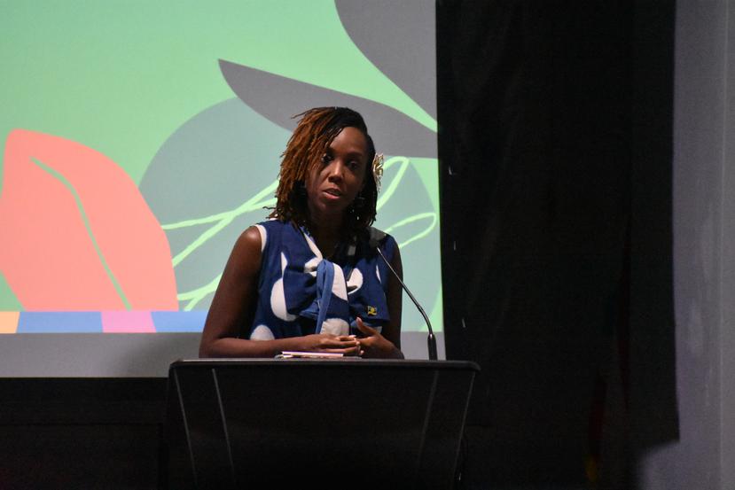 Rueanna Haynes, especialista en derecho y gobernanza climática internacional, ofreció la conferencia magistral del evento Caribe Fest.