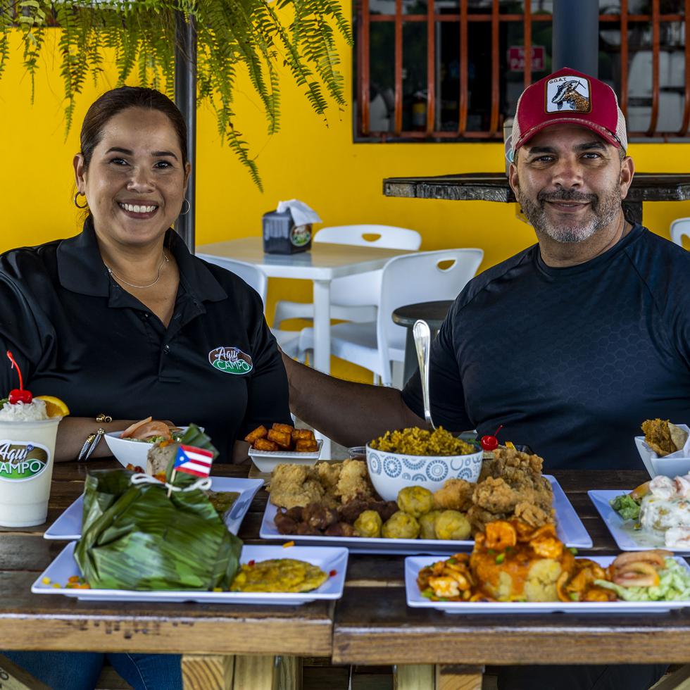 Yanira Fonseca y Alex Díaz, propietarios del restaurante.