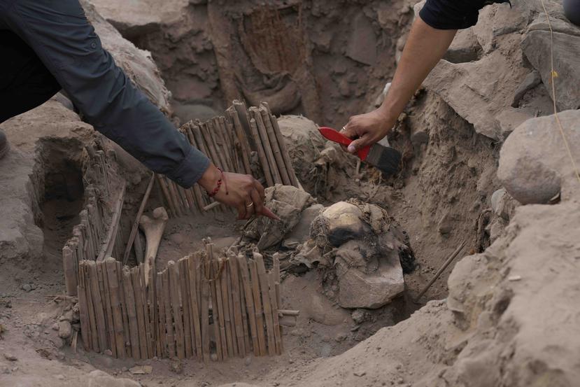Five mummies belonging to a pre-Inca culture are found on a hill in Lima