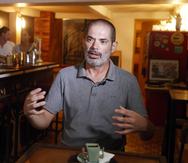 David Roque, propietario del restaurante Jíbaro, durante una entrevista con EFE, el 15 de agosto de 2023, en La Habana (Cuba). EFE/Ernesto Mastrascusa