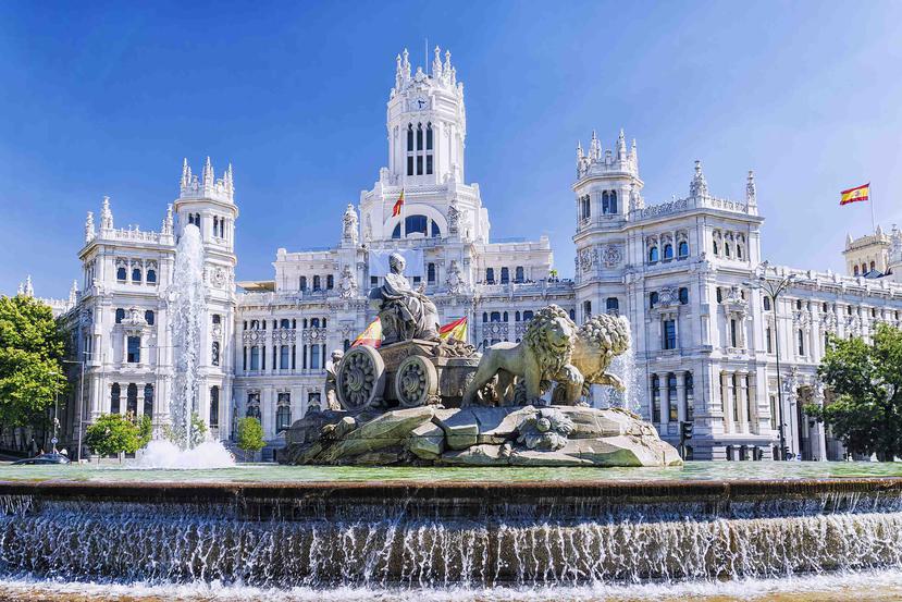 La fuente de la diosa Cibeles es el centro de celebración de los seguidores del Real Madrid. (Shutterstock.com)