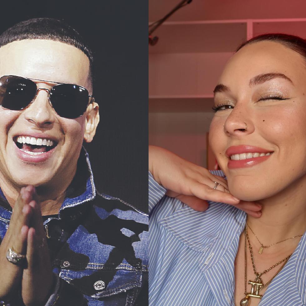 El cantante Daddy Yankee y su hija, la maquilladora e influencer Jesaaelys Ayala González.