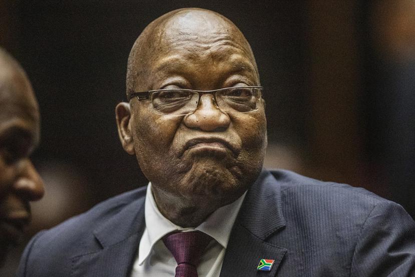 El expresidente de Sudáfrica, Jacob Zuma, comparece ante el Alto Tribunal en Pietermaritzburg, Sudáfrica.