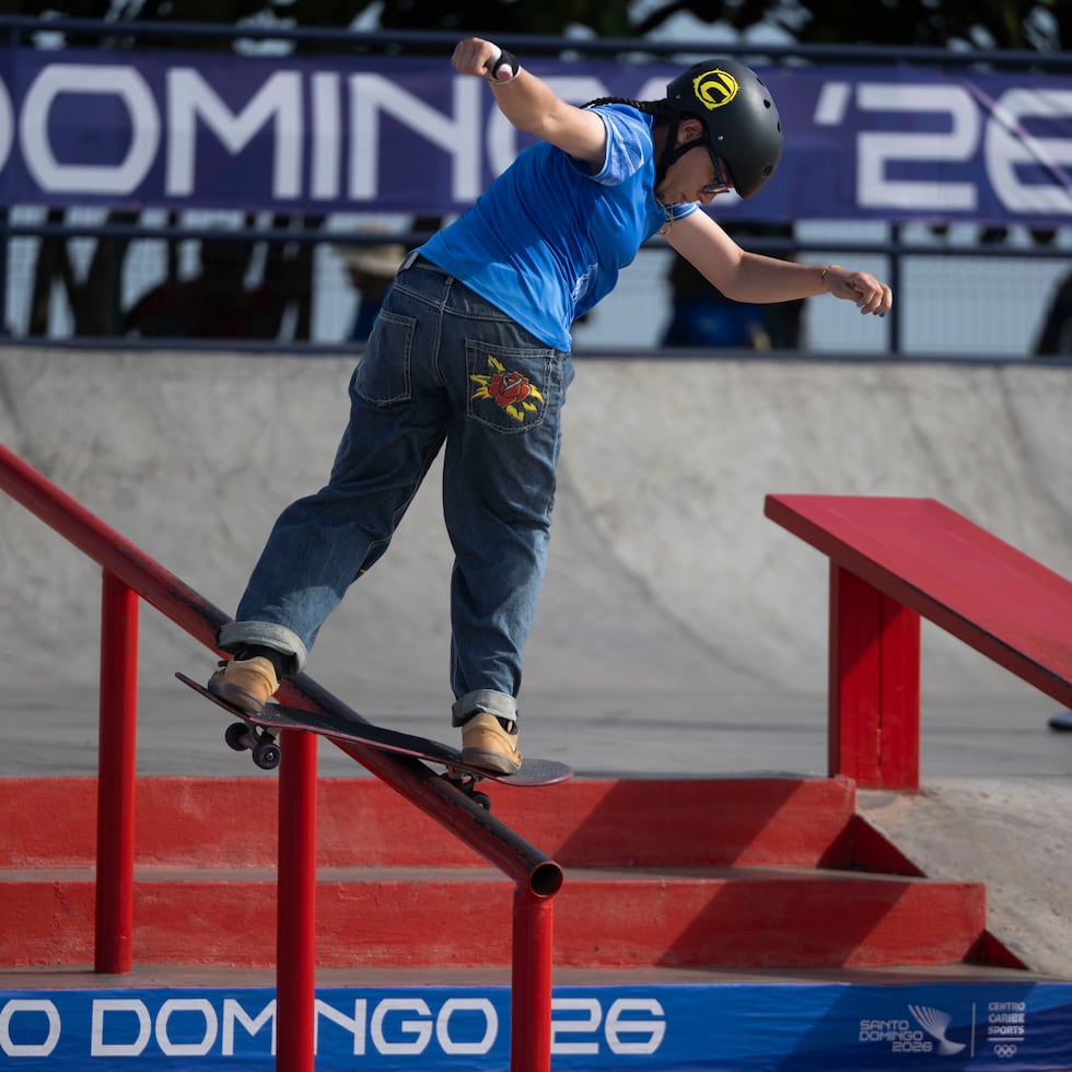 Esmeralda Butler, de 13 años, hizo historia al conquistar el oro en skate street en Santo Domingo 2026.