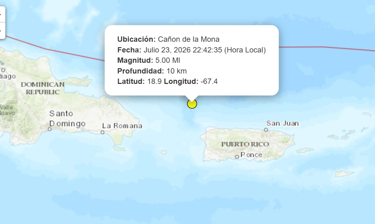 Temblor de magnitud 5.0 sacude el noroeste de Puerto Rico sin alerta de tsunami