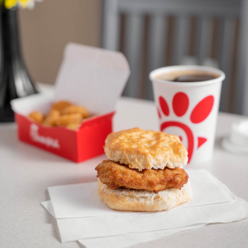 Biscuit con pollo Chick-fil-A.