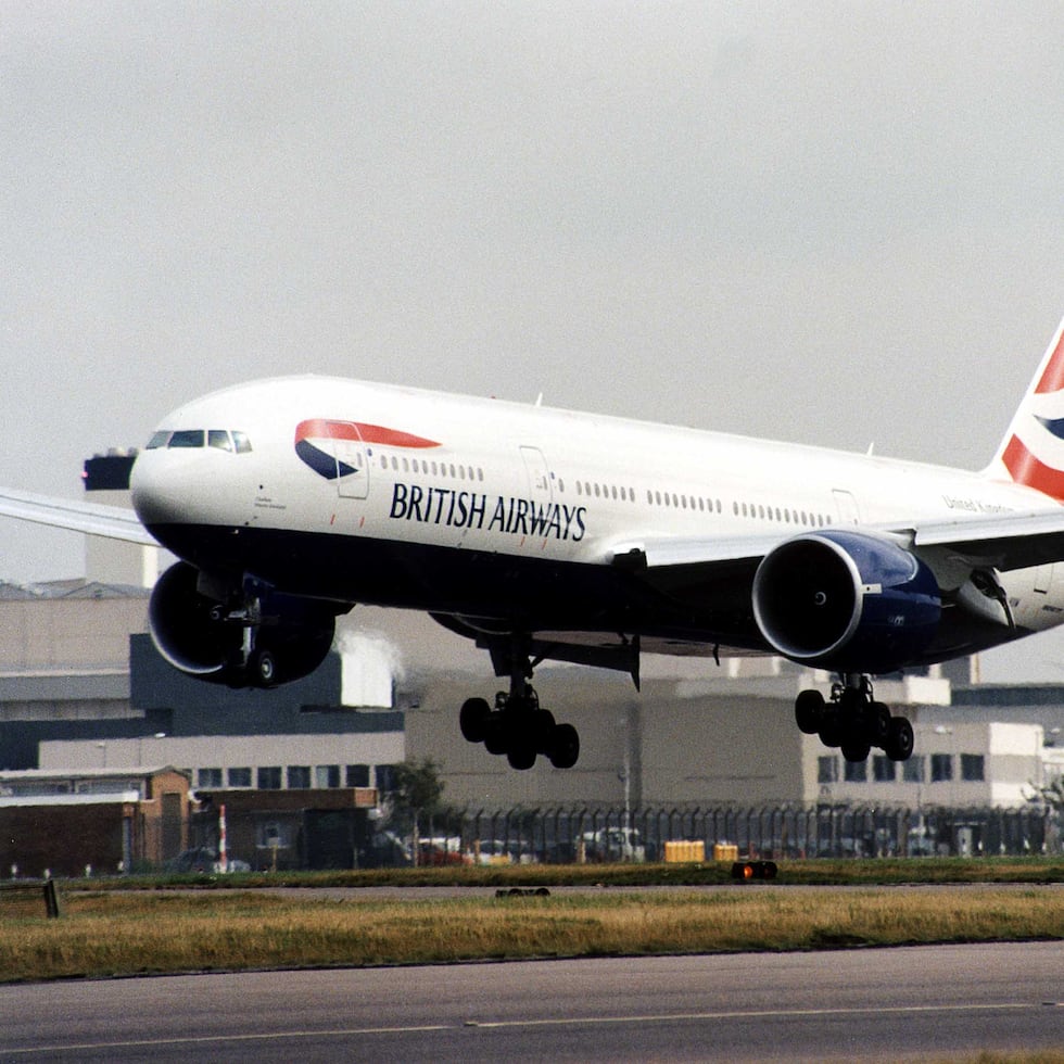 El avión en el que se registró el incidente fue un Boeing 777 de British Airways.
