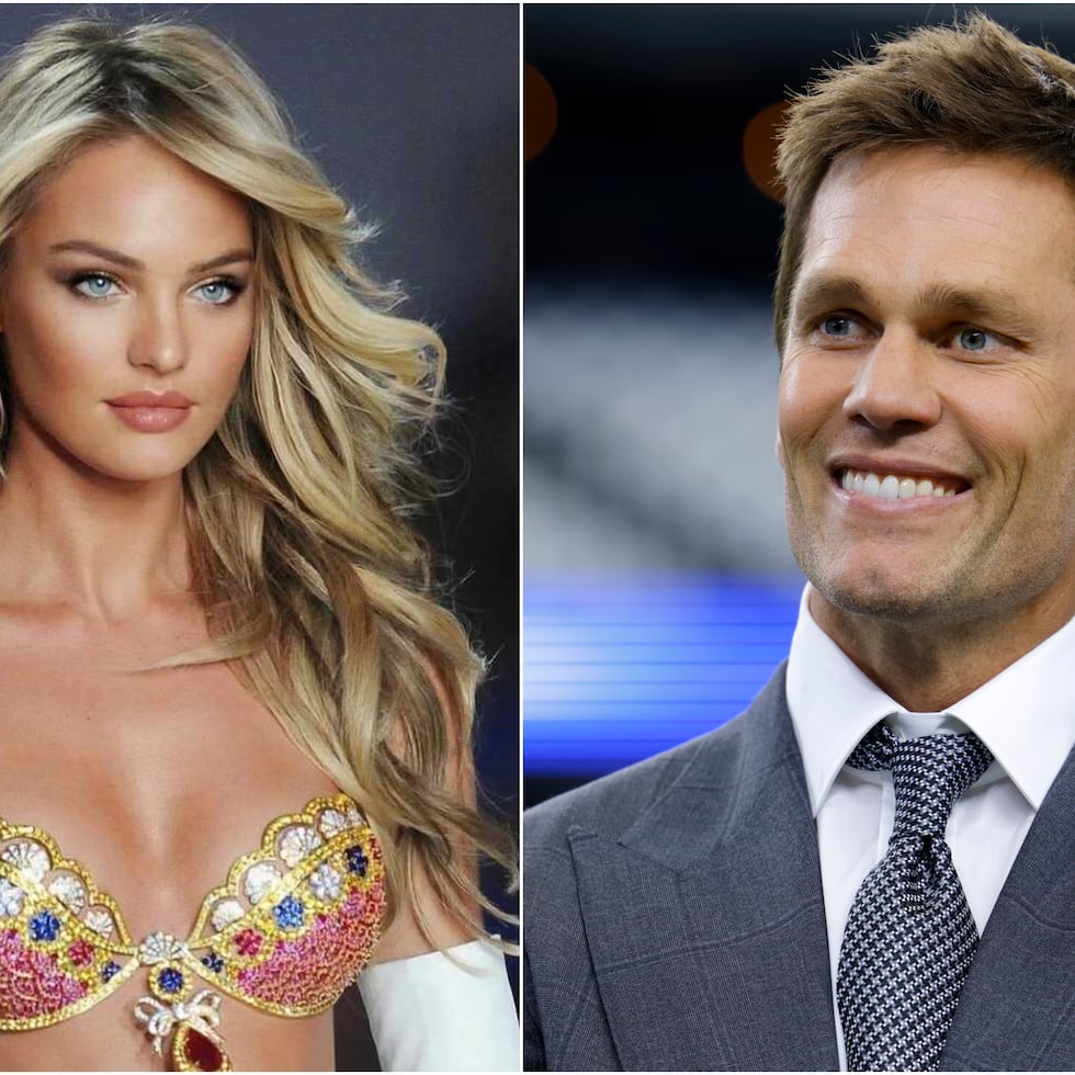 La supermodelo de Victoria’s Secret, Candice Swanepoel, y el retirado jugador de la NFL, Tom Brady.