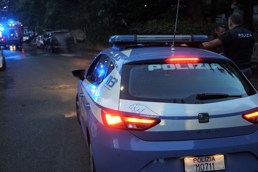 Una patrulla de la Policía italiana.