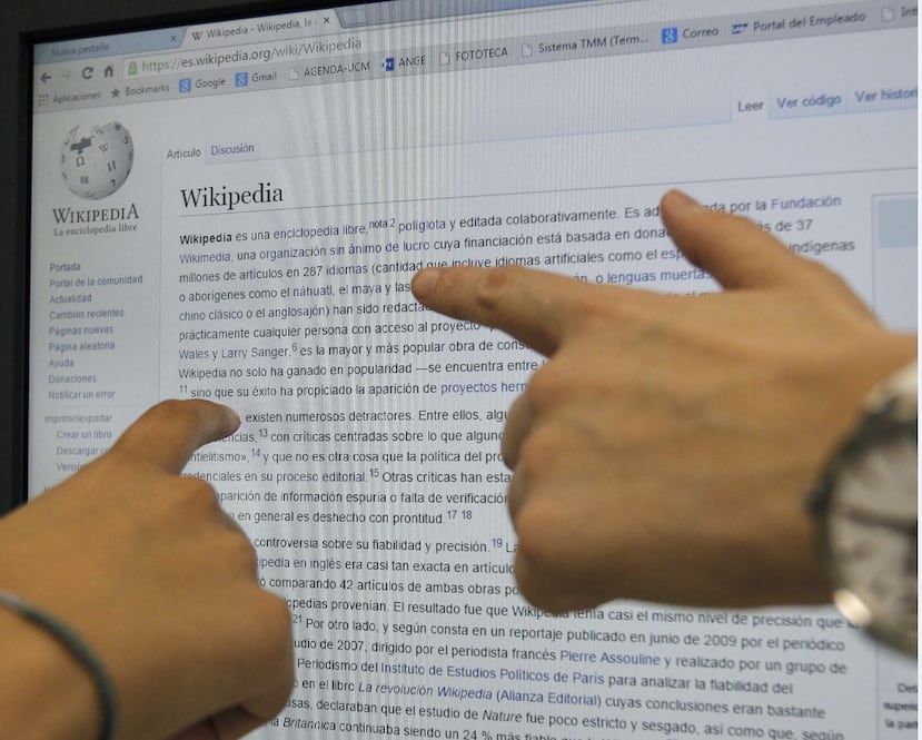 Wikipedia es gestionada desde 2003 a través de una fundación con ese nombre, alcanza unos 500 millones de visitantes únicos al mes. (EFE)