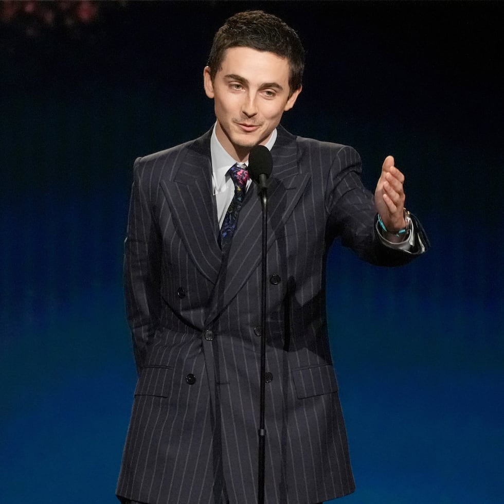 Timothée Chalamet dedicó su premio a su pareja Kylie Jenner.