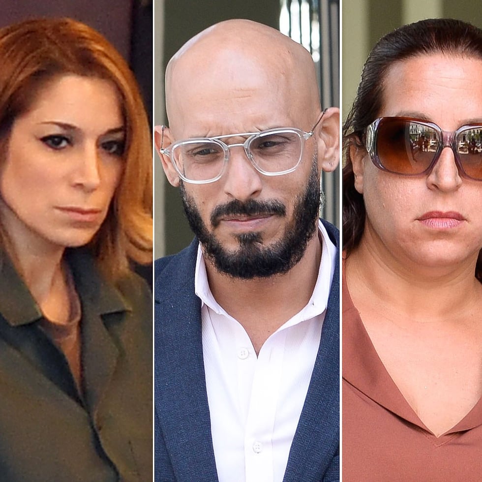Áurea Vázquez Rijos (izq), José Ferrer Sosa (centro) y Marcia Vázquez Rijos (der) fueron sentenciados a cadena perpetua por el asesinato del empresario canadiense Adam Anhang.