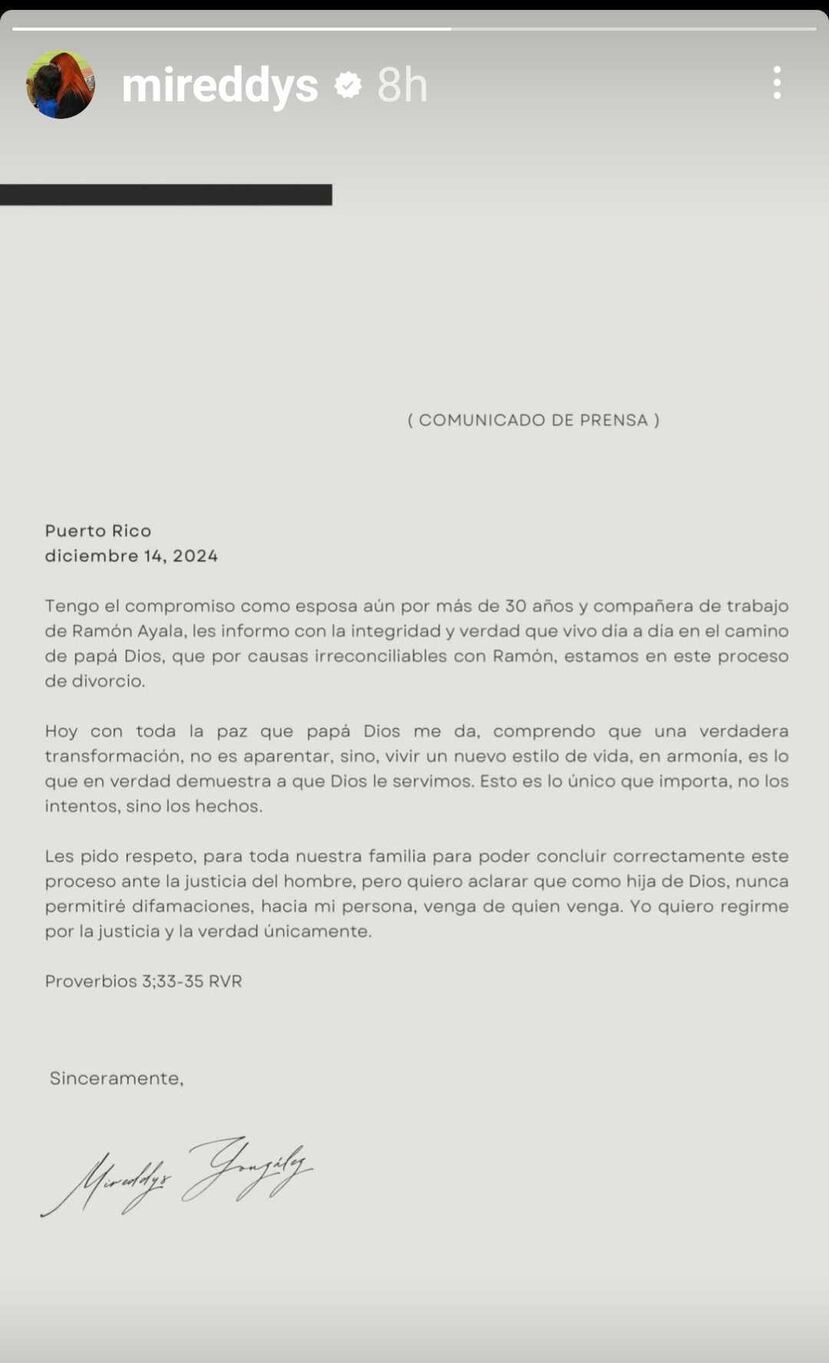 Mireddys González (Instagram)