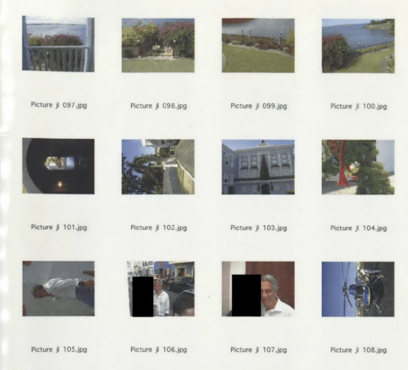 Algunas de las imágenes divulgadas por el Departamento de Justicia federal, que muestran al magnate en Puerto Rico.