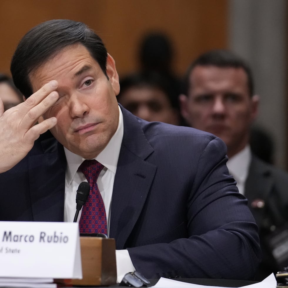 Secretary of State Marco Rubio appears before the Senate Foreign Relations Committee to explain President Donald Trump's policy toward Venezuela following the U.S. military raid that ousted then-President Nicolas Maduro, at the Capitol in Washington, Wednesday, Jan. 28, 2026. (AP Photo/J. Scott Applewhite)