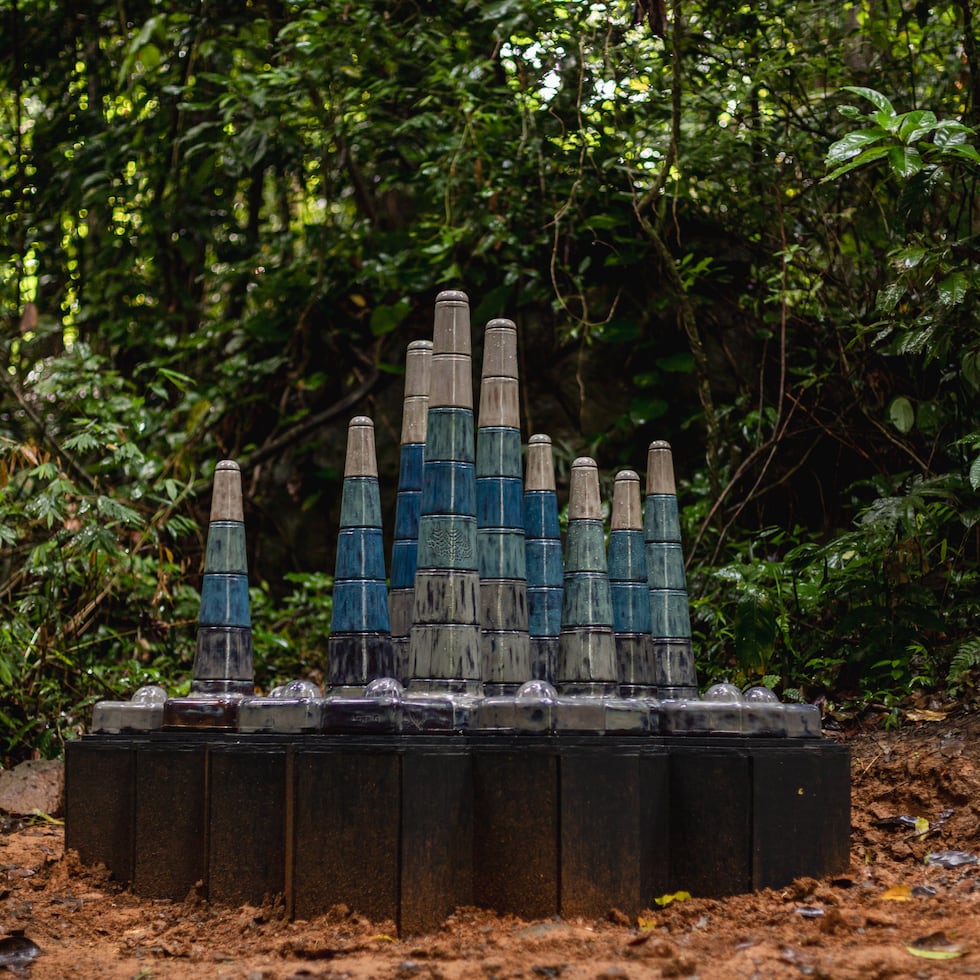 Obra de arte "Brota el agua", de Lena Galíndez.