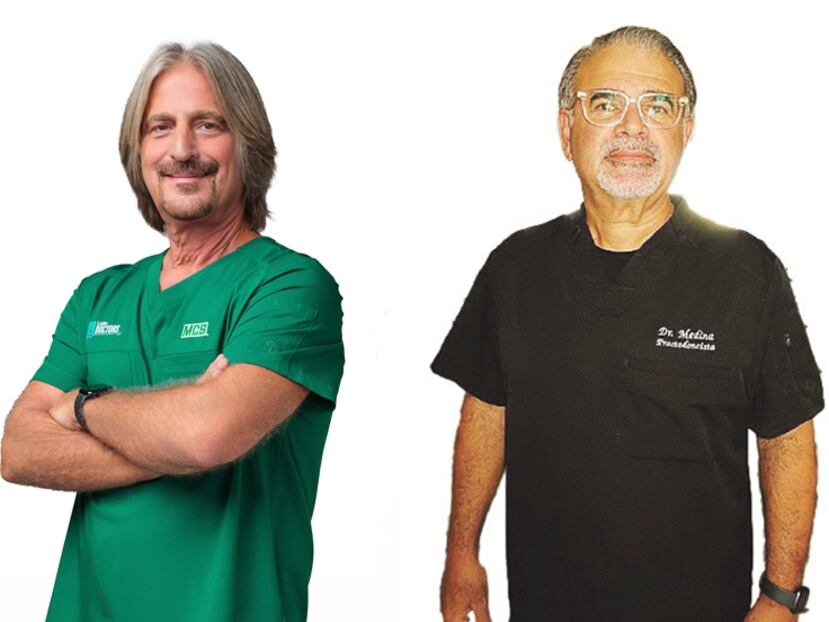 A la izquierda, el doctor José Álvarez-Romagosa es ginecólogo obstetra, miembro de los Latin Doctors y colaborador de MCS. El doctor Juan Medina Tirado es dentista con especialidad en prostodoncia.