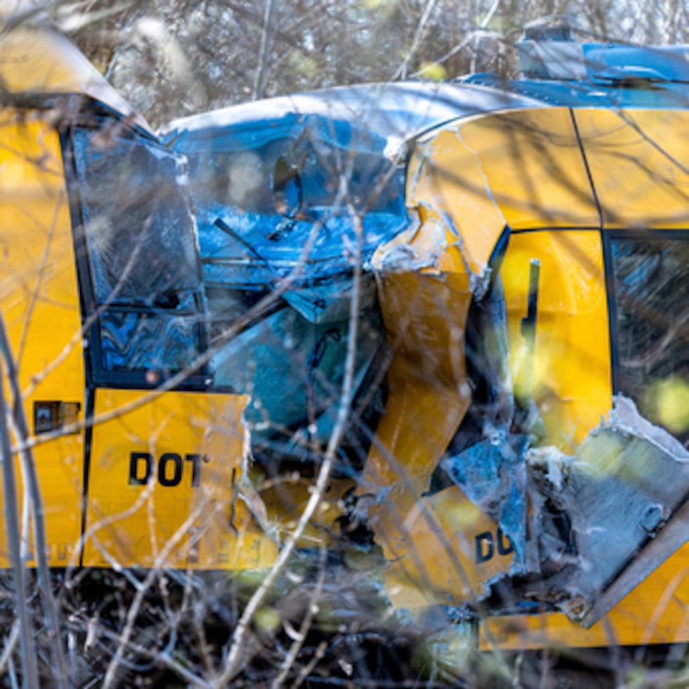 Dos trenes se ven tras chocar entre Hilleroed y Kagerup, al norte de Copenhague.