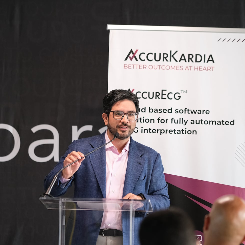Juan Carlos Jiménez Bosques, in addition to being the co-founder of AccurKardia, is the Puerto Rican who developed the technology that helps address the shortage of cardiologists in the United States by speeding up cardiac diagnoses and paving the way for the detection of other types of diseases.