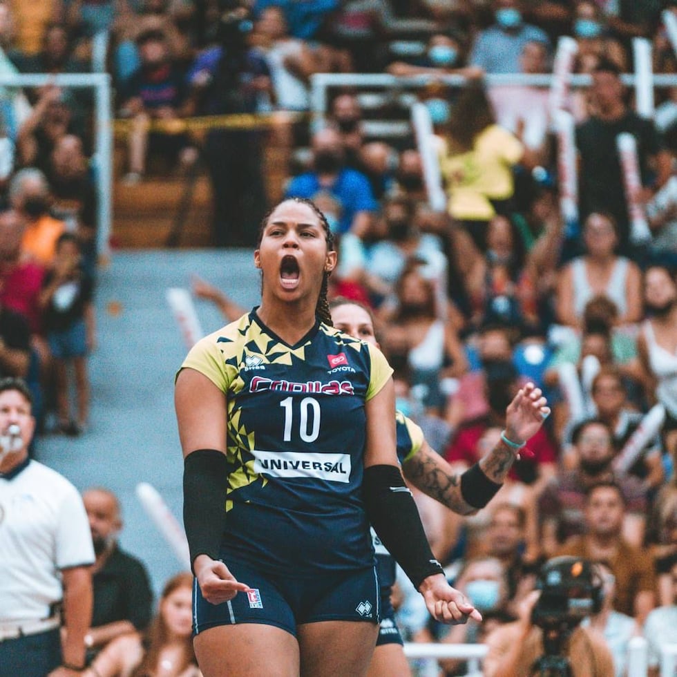 Diana Reyes logró 13 puntos por las Criollas, incluyendo el ataque de la victoria en un balón en 'slide'.