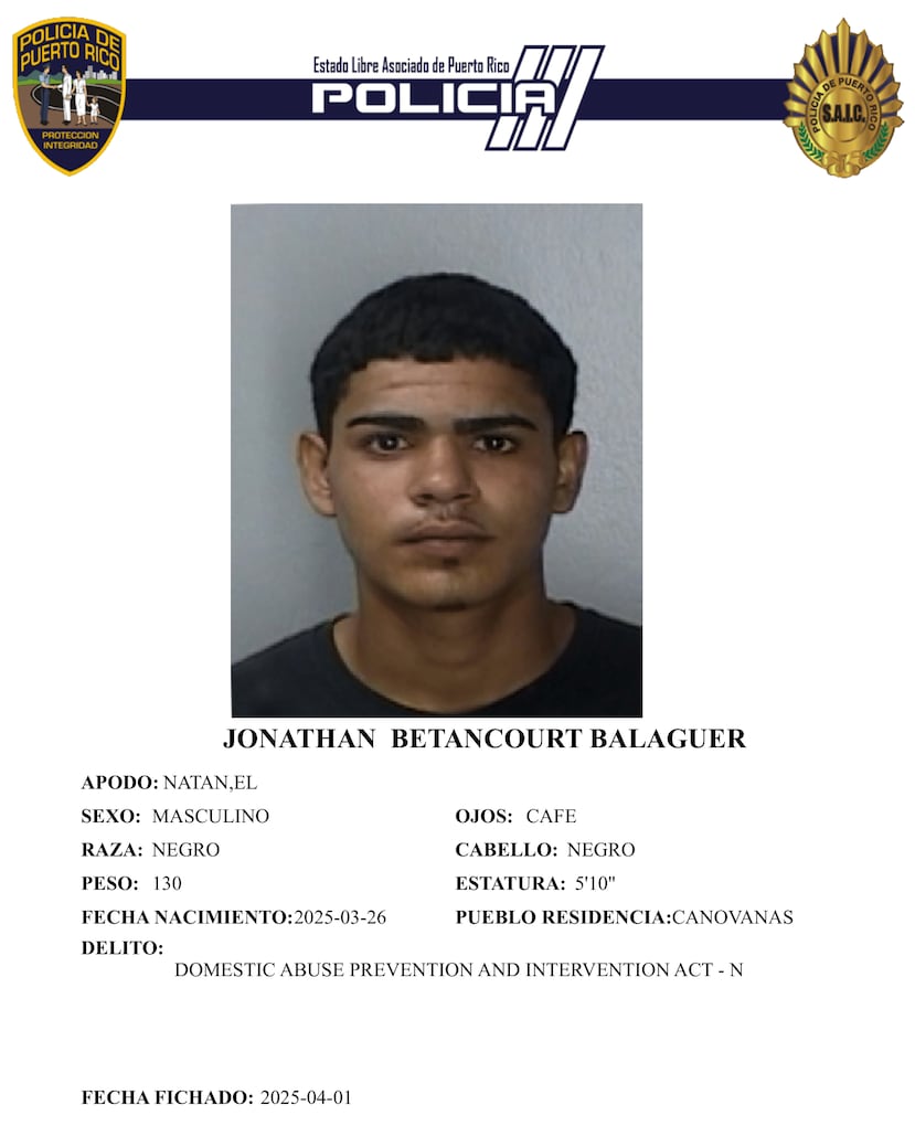 El joven tenía expediente criminal por violencia de género.