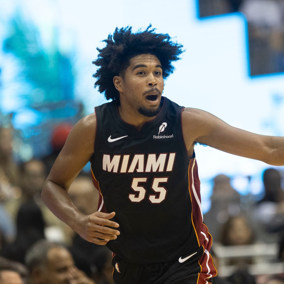 Ethan Thompson was in Puerto Rico with the Miami Heat in an exhibition game last month.