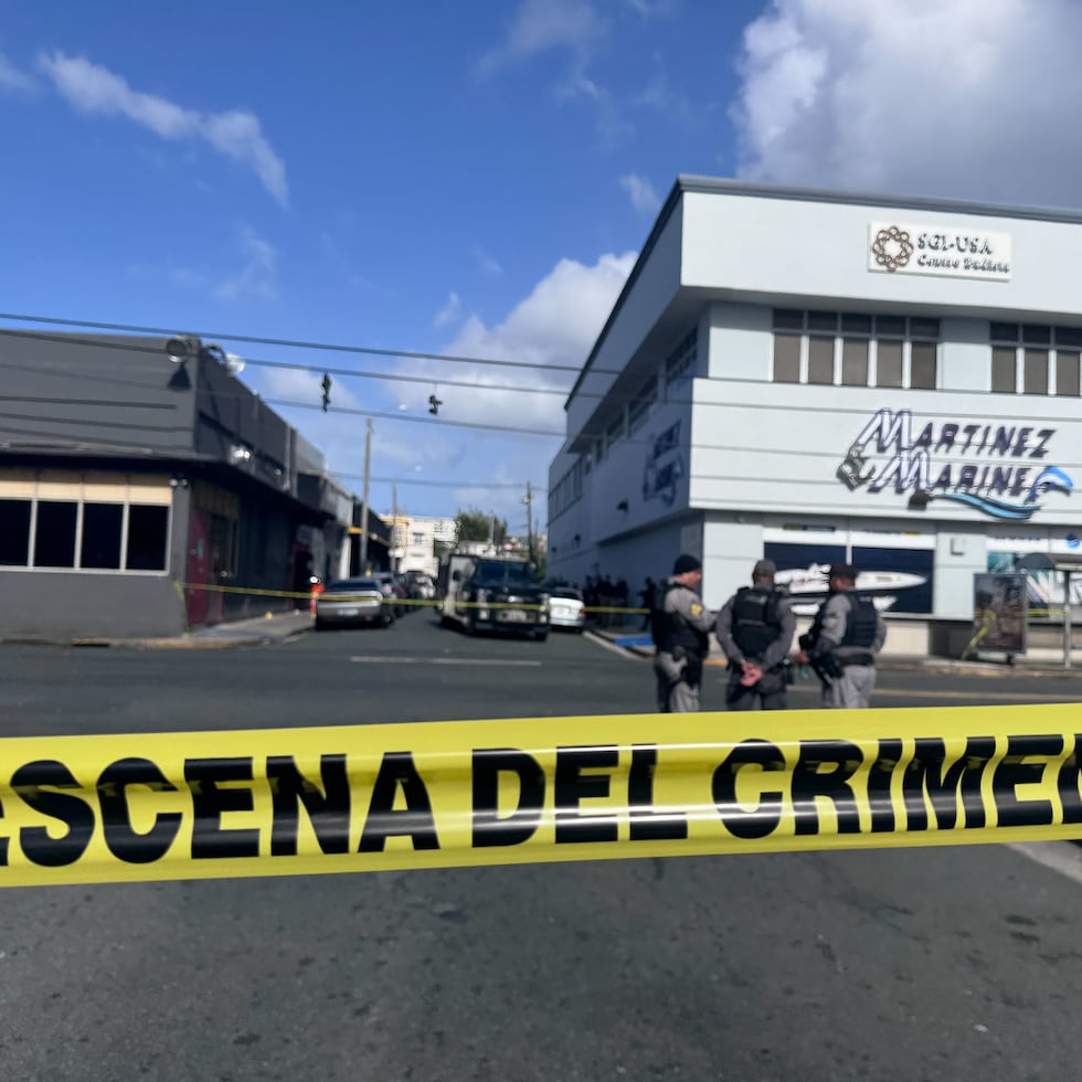 Escena de balacera que dejó a un muerto y cinco heridos en District.
