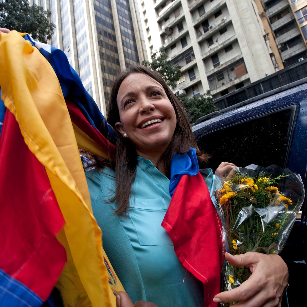 La venezolana y activista María Corina Machado.