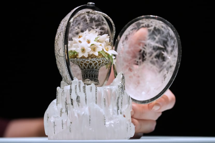Se espera que el Huevo de Invierno de Fabergé se venda por más de $26 millones en una subasta.