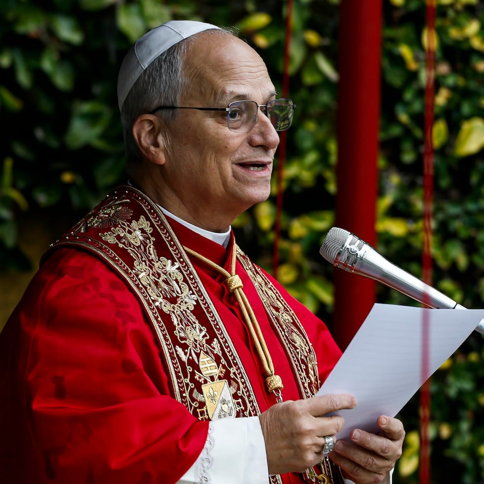 El papa León XIV en el Vaticano.