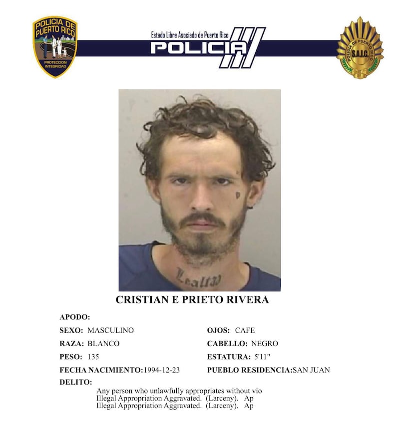 Christian E. Prieto Rivera, de 31 años y vecino de San Juan.