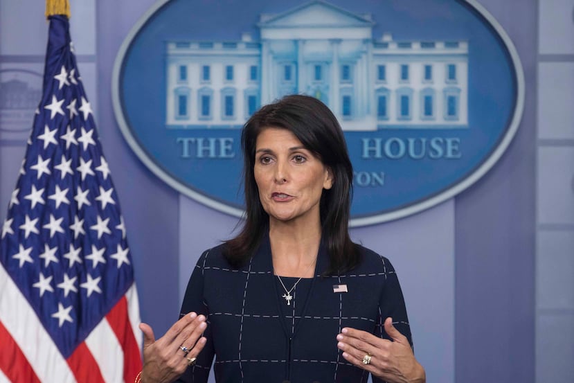 La embajadora estadounidense ante la ONU Nikki Haley. (Agencia EFE)