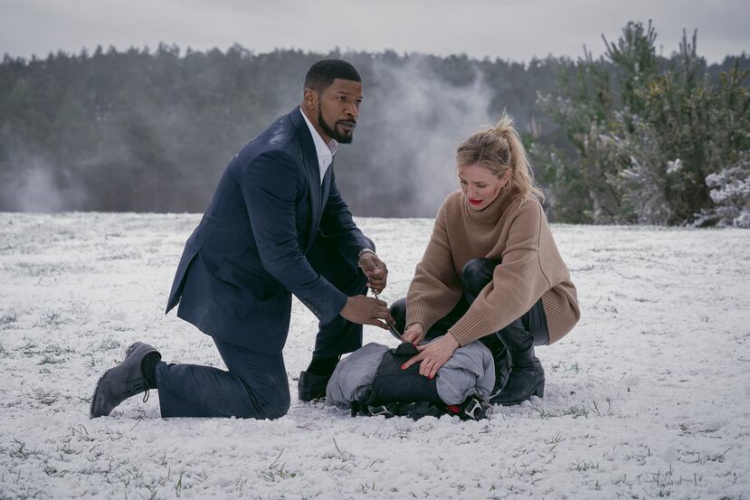 Jamie Foxx, a la izquiera, y Cameron Díaz, son los protagonistas de la película de acción "Back In Action", de Netflix.