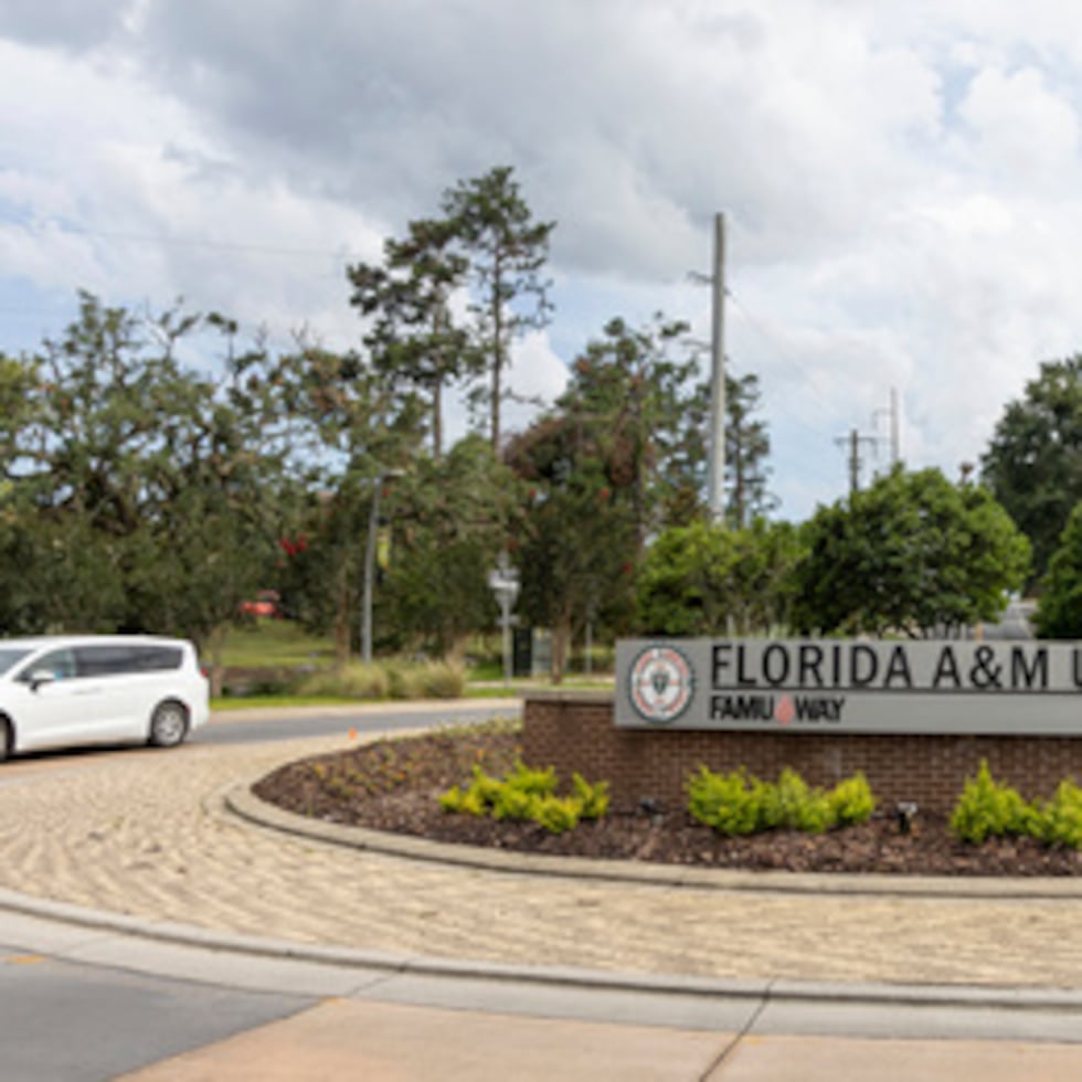 La rotonda de FAMU Way en el campus de la Universidad Florida A&M, en Tallahassee.