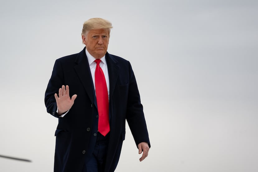 El presidente saliente, Donald Trump.