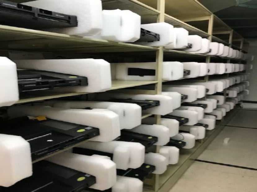 Vista de las máquinas de escrutinio electrónico. (Suministrada)