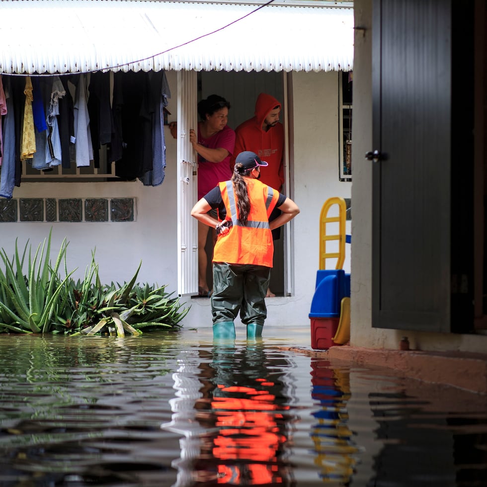 View of one of the houses in the community of Juana Matos, in Cataño, after a heavy rainfall event in 2022.