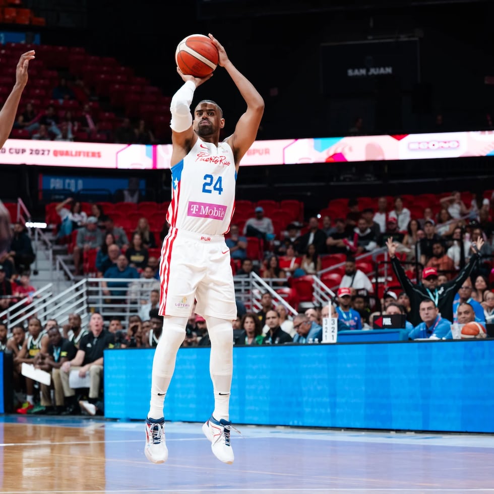Gian Clavell está activo con Puerto Rico en la primera ventana clasificatoria a la Copa del Mundo FIBA 2027.