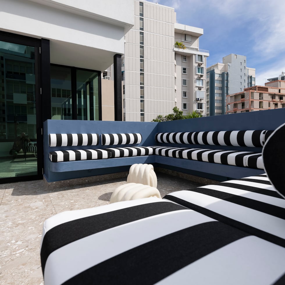 En la foto, una vista de la terraza del Hotel Magdalena 1163, el nuevo proyecto empresarial de Bella Group. La hospedería, ubicada en Condado, representa el primer proyecto de diversificación de negocios del grupo automotriz puertorriqueño.