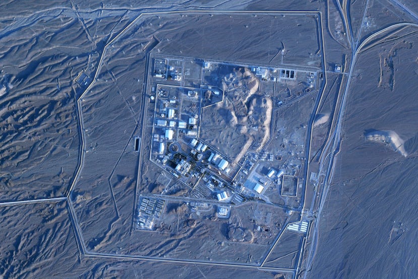 Esta imagen satelital de Planet Labs PBC muestra la planta de enriquecimiento nuclear de Natanz, Irán, el miércoles 28 de enero de 2026. (Planet Labs PBC vía AP)