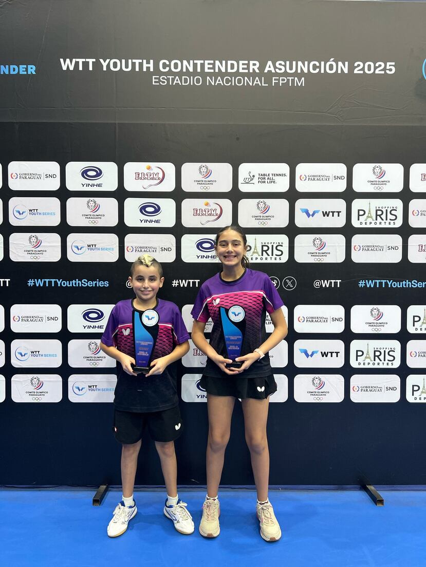 Brianna Rodríguez and Owen Shemesh obtained a third place in the WTT Youth Consender Asunción 2025 Mixed Tournament.