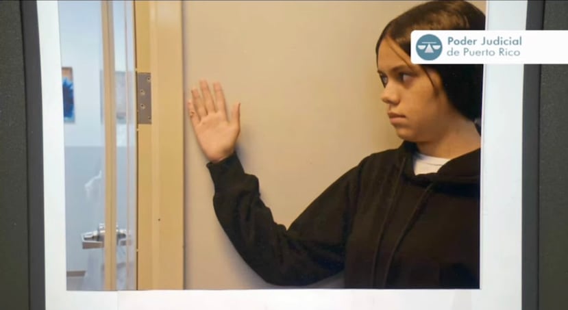 Imagen admitida como evidencia en el juicio contra Elvia Cabrera Rivera. En la misma se observa a Anthonieska Avilés Cabrera.