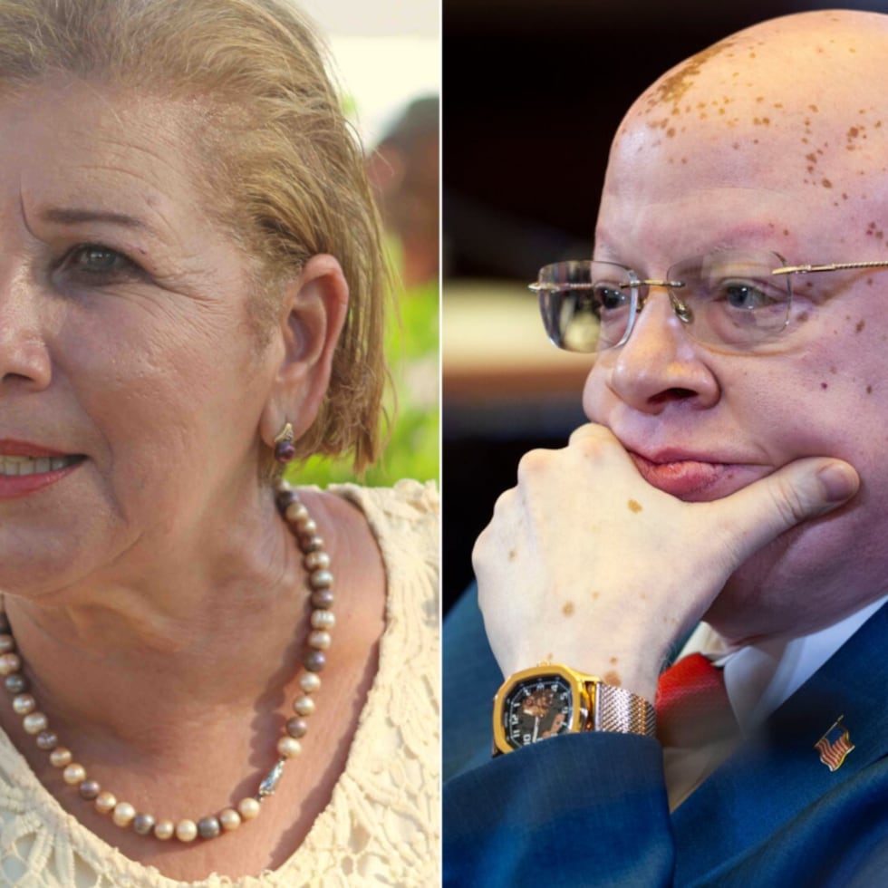 En la imagen, la alcaldesa de Loíza, Julia Nazario, y el senador PNP, Gregorio Matías.