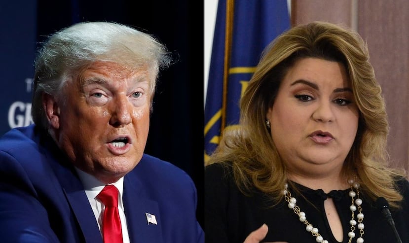Donald Trump y Jenniffer González. (Fotomontaje / GFR Media)