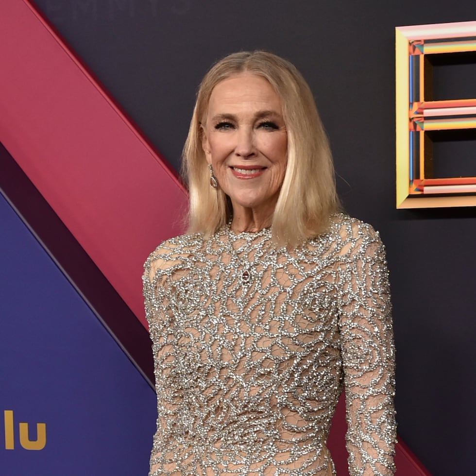 Catherine O'Hara arrives at the 76th Primetime Emmy Awards on Sunday, Sept. 15, 2024, at the Peacock Theater in Los Angeles. (Photo by Richard Shotwell/Invision/AP)