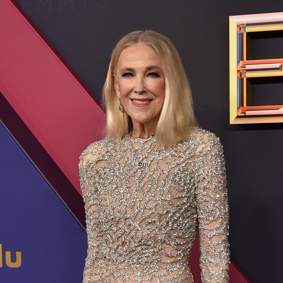 Catherine O'Hara arrives at the 76th Primetime Emmy Awards on Sunday, Sept. 15, 2024, at the Peacock Theater in Los Angeles. (Photo by Richard Shotwell/Invision/AP)