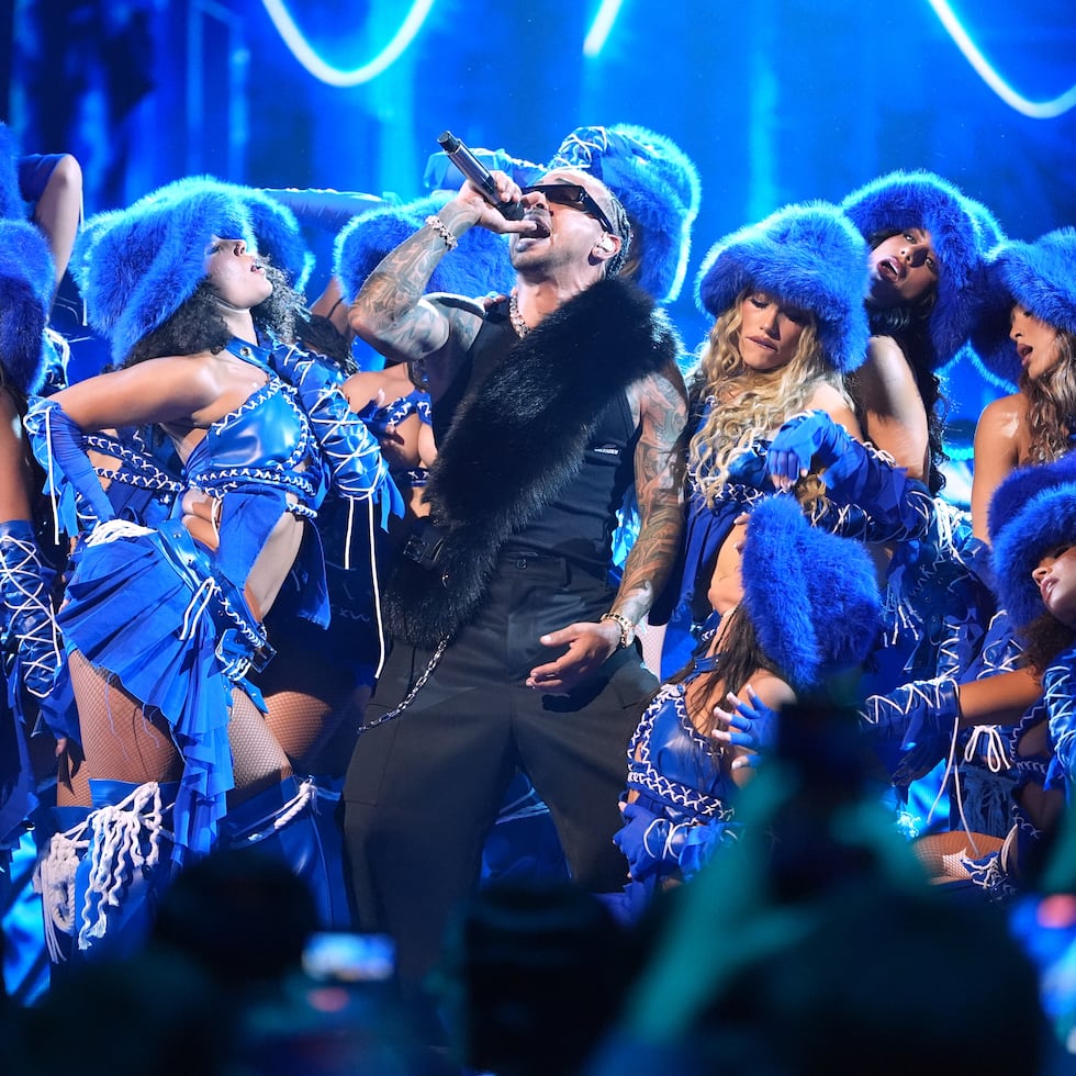Ozuna performs at the Latin Billboard Awards, Thursday, Oct. 22, 2026, in Miami. (AP Photo/Rebecca Blackwell)