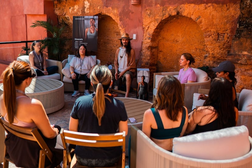 Como parte de la agenda, se incluyó una sesión guiada de "breathwork".